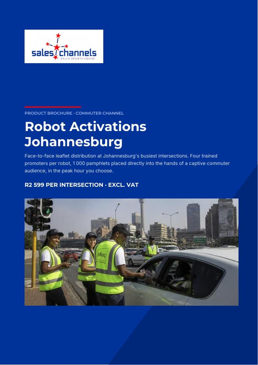 Cover of the Robot Activations Johannesburg product brochure