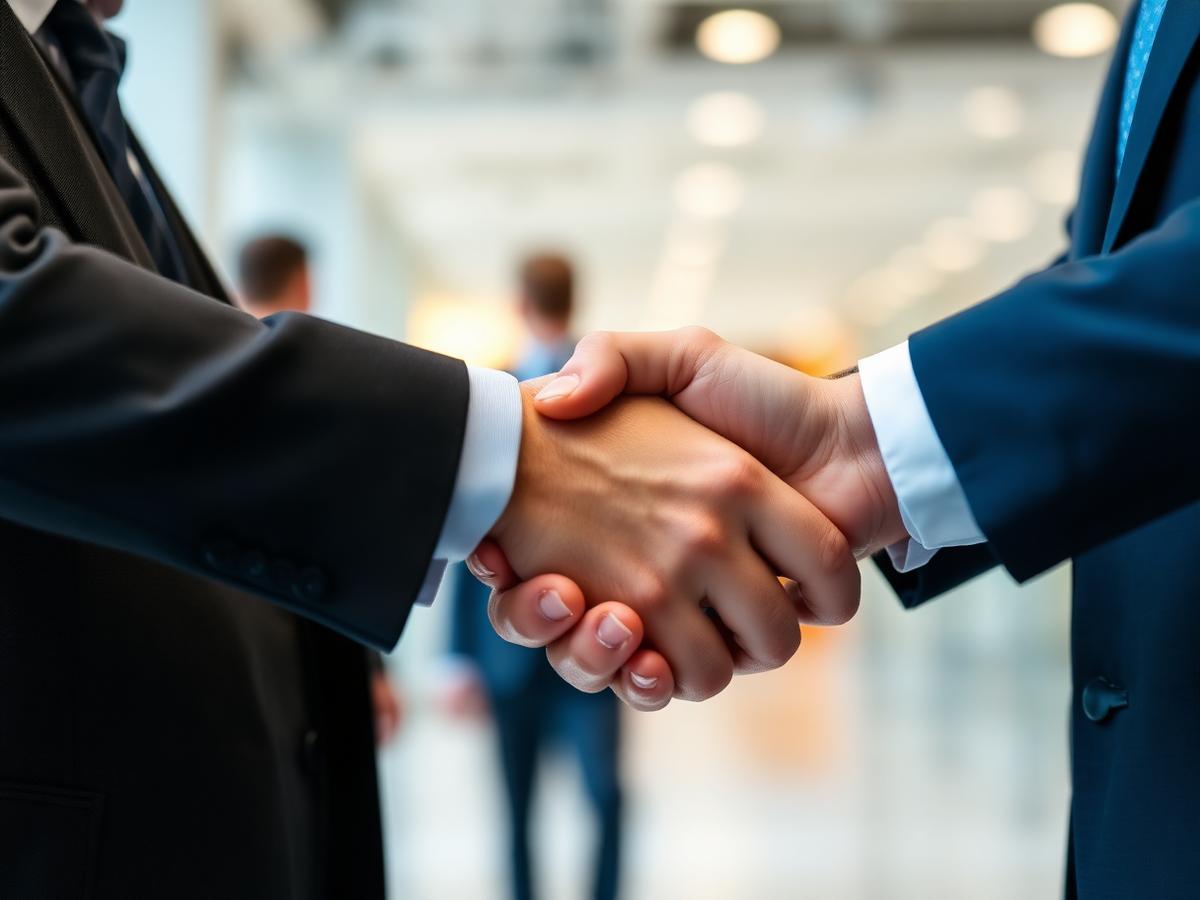 Handshake between business partners